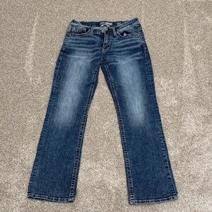 BKE Women's Straight Leg Blue Jeans